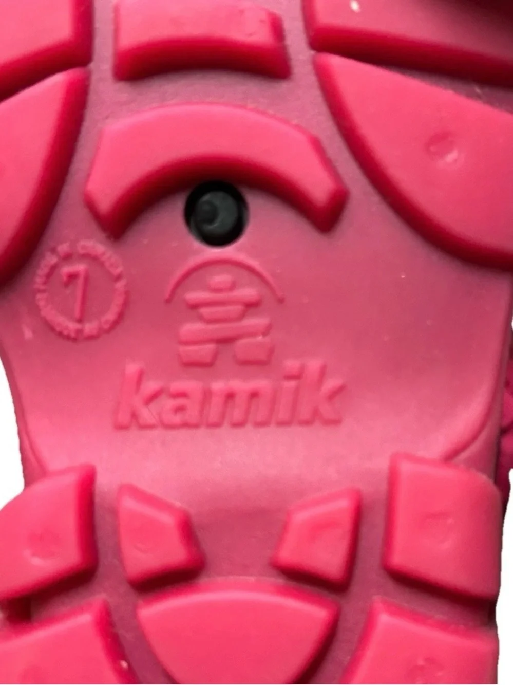 Toddler Girl Kamik Lined Pink Purple Winter Snow Boots Size 7